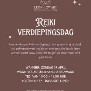 Reiki verdiepingstraining 19 april 2026